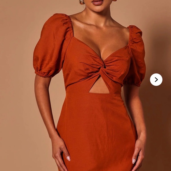 NWT FashionNova Puff Sleeve Dress - Picture 2 of 6